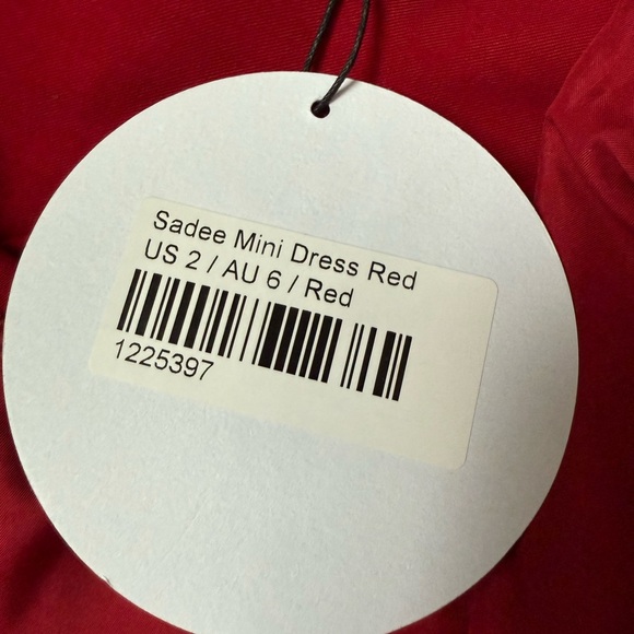 Princess Polly Sadee Mini Dress, Red, size US2 - Picture 7 of 8